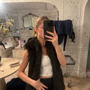 Club Monaco Faux Fur Vest